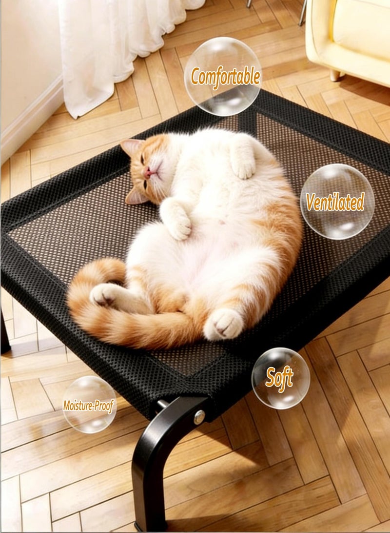 BEIRUI Elevated Pet Bed with Metal Frame - Features a detachable, washable fabric, waterproof design for outdoor use, quick-assembly raised pet bed suitable for both indoor and outdoor environments, portable cooling bed for dogs and cats. - Image 4